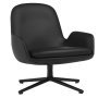 Era Low fauteuil zwart swivel Ultra Leather Black