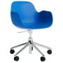 Form Armchair bureaustoel met aluminium onderstel felblauw