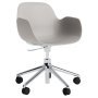 Form Armchair bureaustoel met aluminium onderstel warm grijs