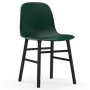 Form Chair stoel met zwart onderstel groen