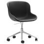 Hyg gestoffeerde bureaustoel alu Ultra Leather Black