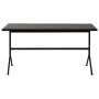 Kip bureau black 150x80 dark brown