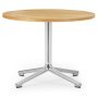 Lunar salontafel 60 aluminium onderstel eiken