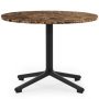 Lunar salontafel 60 zwart onderstel coffee marmer