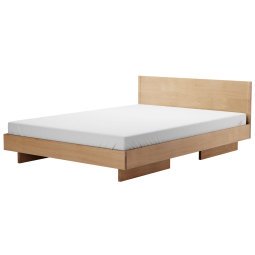 Zians bed met hoofdbord 160x200 eiken naturel