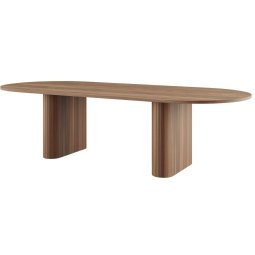 Kami Oval tafel 240x120 walnoot