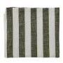 Striped tafelkleed 200x140 Olive