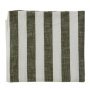 Striped tafelkleed 260x140 Olive