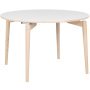 Aeris uitschuifbare eettafel 122 light oak, white