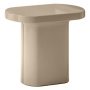 Caementum bijzettafel 46x35 glossy beige