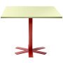 Parrot tafel 90x90 lichtgeel