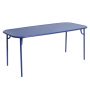 Week-end tuintafel 180x85 met dicht blad blauw