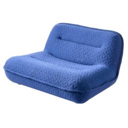 Puff loveseat fauteuil kobaltblauw ByBorre