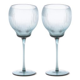 Pum wijnglas S set van 2 licht blauw