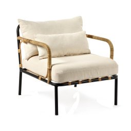 Capizzi by René Barba fauteuil zwart/wit