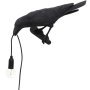 Bird Looking wandlamp links buiten zwart