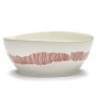 Feast by Ottolenghi kom Ø18 white swirl stripes red