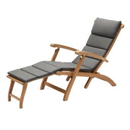 Kussen voor Steamer Deck Chair ligstoel Charcoal