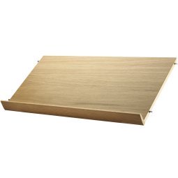 Tijdschriftenrek hout  78 x 30 cm eiken