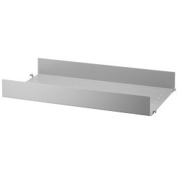 Metal shelf high edge 58x30 1-pack grijs