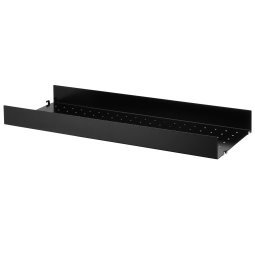 Metal shelf high edge 78x30 1-pack zwart