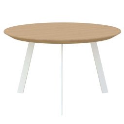 New Co coffee table 70 wit onderstel, naturel light 3041