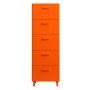 Relief tall ladekast 41x115 oranje