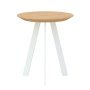 New Co coffee table 40 wit onderstel, naturel 3062