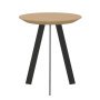 New Co coffee table 40 zwart onderstel, naturel light 3041