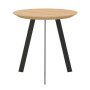 New Co coffee table 50 zwart onderstel, naturel 3062