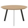 New Co coffee table 70 zwart onderstel, naturel light 3041