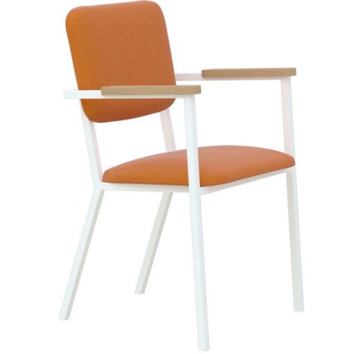 Co Armchair stoel met wit frame Kvadrat Hallingdal 65 - 590