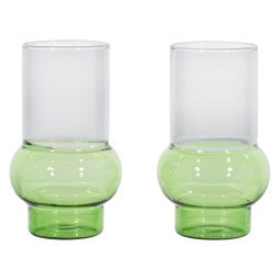 Bump Tall glazen set van 2 groen