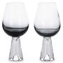 Tank Wine glas set van 2 zwart