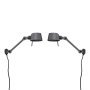 Bolt Bed Sidefit wandlamp met stekker set van 2 Midnight Grey