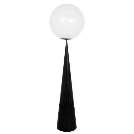 Globe Cone Fat vloerlamp LED zwart/opaal