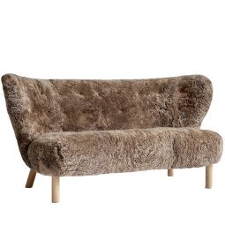 Little Petra Sofa VB2 eiken, Sheepskin Sahara 17mm