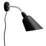 Bellevue wandlamp Matt Black & Steel