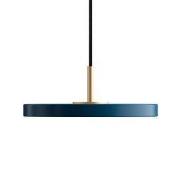Asteria Micro hanglamp LED Ø15 messing/petrol blauw