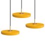 Asteria Micro 3 cluster hanglamp LED messing/Saffran Yellow