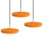 Asteria Micro 3 cluster hanglamp LED messing/Nuance Orange