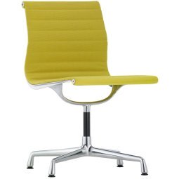 EA 101 stoel geel/ pastel groen, onderstel verchroomd
