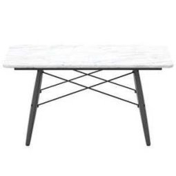 Eames Coffee Table 760 essen zwart Carrara Marmer