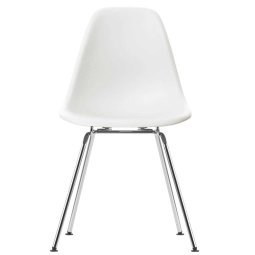 Eames DSX stoel verchroomd onderstel, White