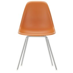 Eames DSX stoel verchroomd onderstel, Rusty Orange