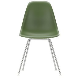 Eames DSX stoel verchroomd onderstel, Forest