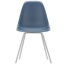 Eames DSX stoel verchroomd onderstel, Sea Blue
