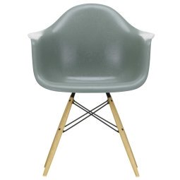 Eames DAW Fiberglass stoel essen, sea foam green