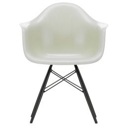 Eames DAW Fiberglass stoel zwart esdoorn, parchment