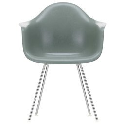 Eames DAX Fiberglass stoel chroom, sea foam green